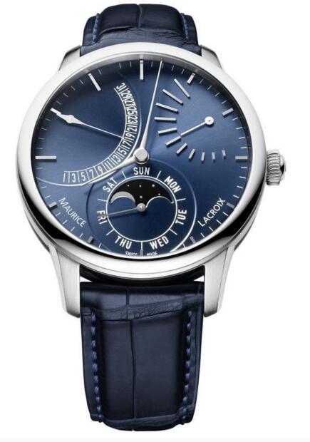 Review Maurice Lacroix Masterpiece Retrograde Moon MP6528-SS001-430-1 fake watches - Click Image to Close